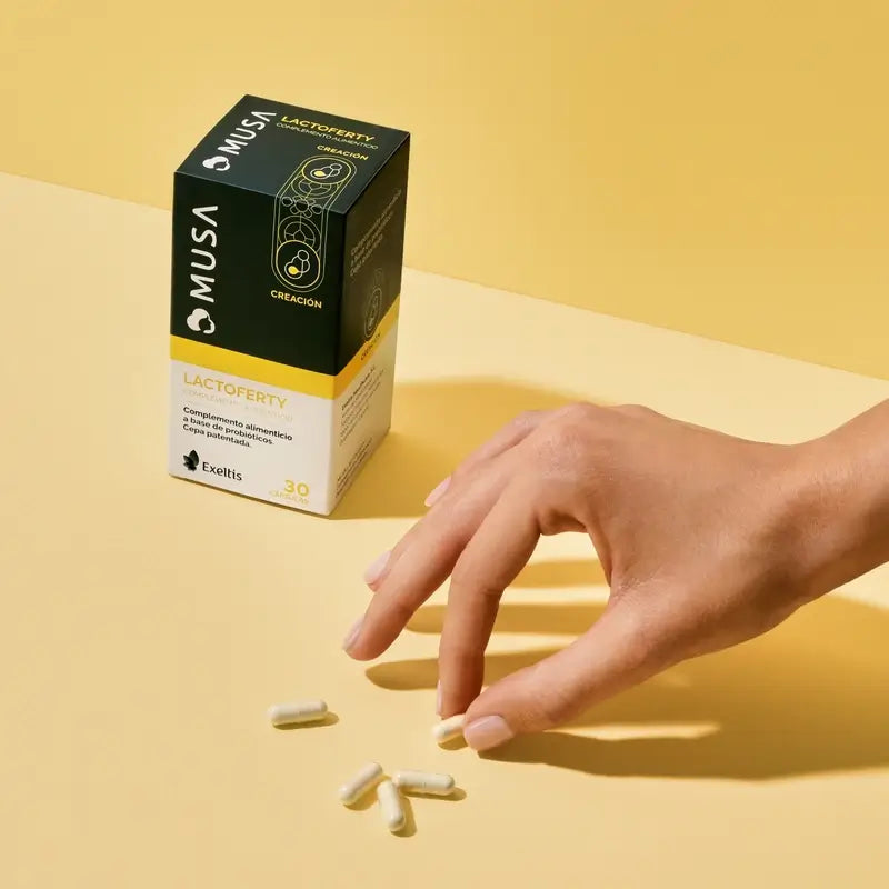 Musa Duplo Lactoferty Probiótico Fertilidade , 2 x 30 cápsulas