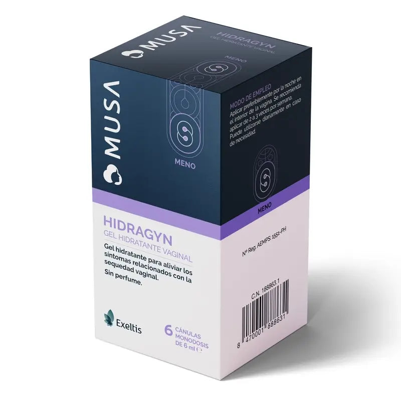 Musa Hydragin Hidratante Vaginal, 2x6 Cânulas