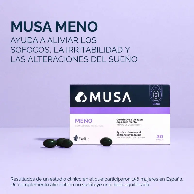 Musa Triplo Suplemento alimentar para a menopausa , 3 x 30 cápsulas