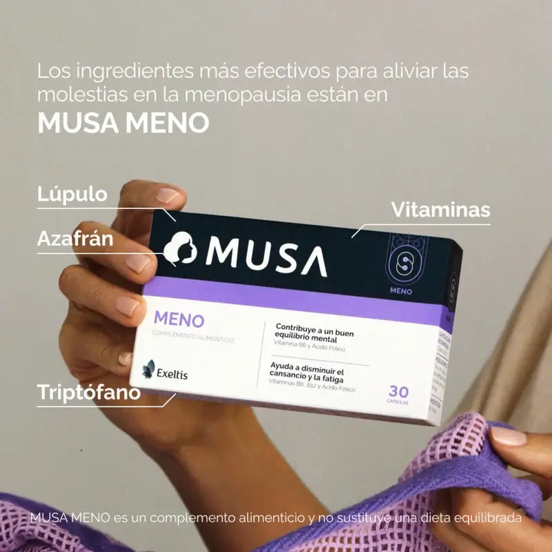 Musa Triplo Suplemento alimentar para a menopausa , 3 x 30 cápsulas
