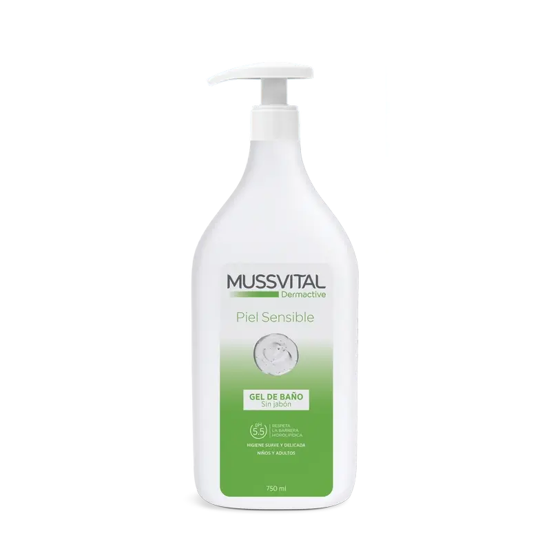 Mussvital Dermactive Gel Pele Sensível , 750 ml