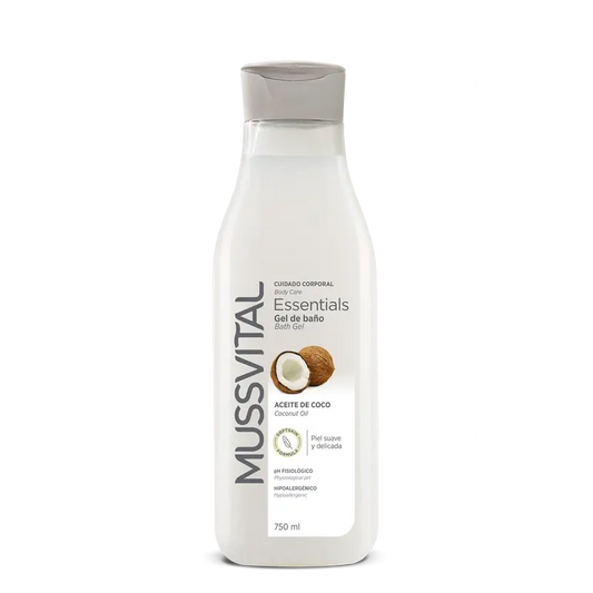 Mussvital Essentials Gel de Banho Óleo de Coco , 750 ml