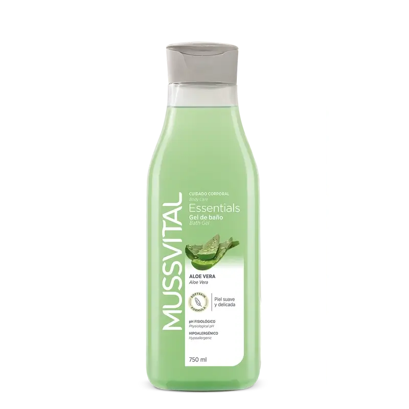 Mussvital Essentials Gel de Banho Aloé Vera , 750 ml