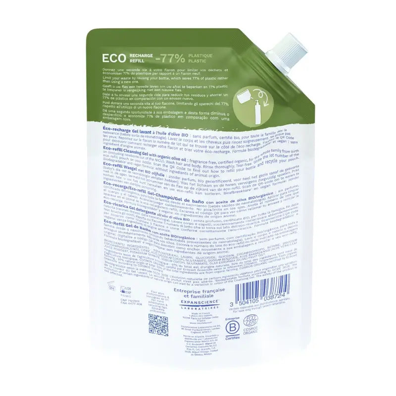 Champô Gel Biológico Mustela, 400Ml