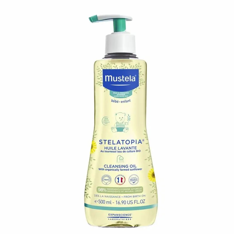 Óleo de Banho e Duche Mustela Stelatopia, 500 ml