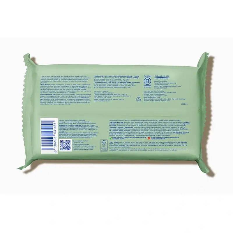 Mustela Toalhetes de Limpeza com Abacate Bio, 60 unidades