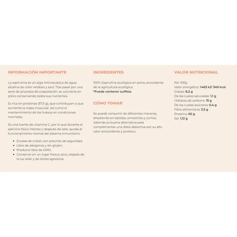 Myconatur Spirulina em pó 150Gr. Eco