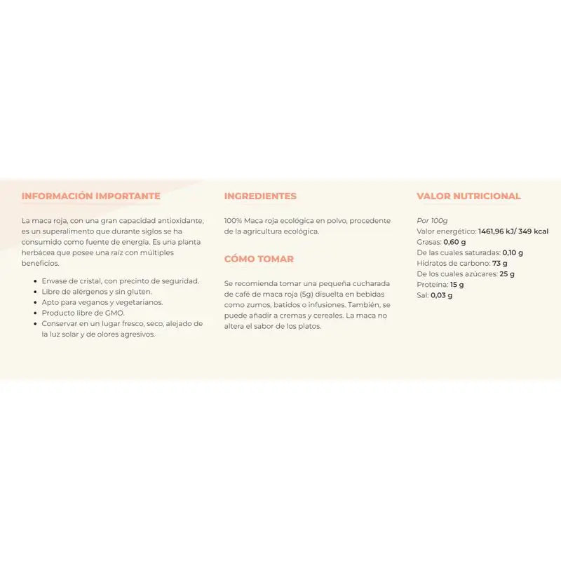 Myconatur Maca Vermelha em Pó 200Gr. Eco