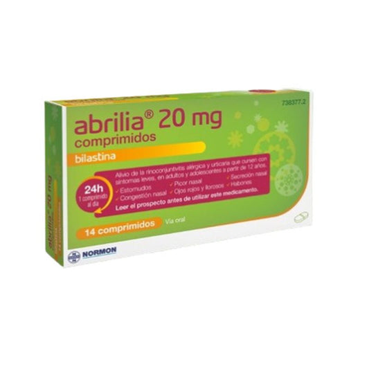 Abrilia Normon Bilastine 20 mg, 14 Comprimidos
