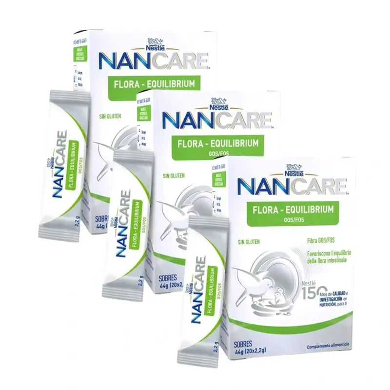 Nancare Flora-Equilibrium, 20X2,2 Gr, embalagem de 3