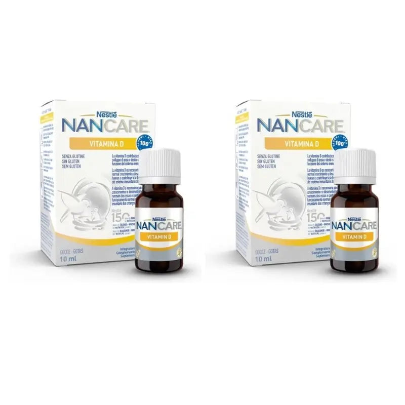 Nancare Nestlé Vitamina D, 2X10 Ml