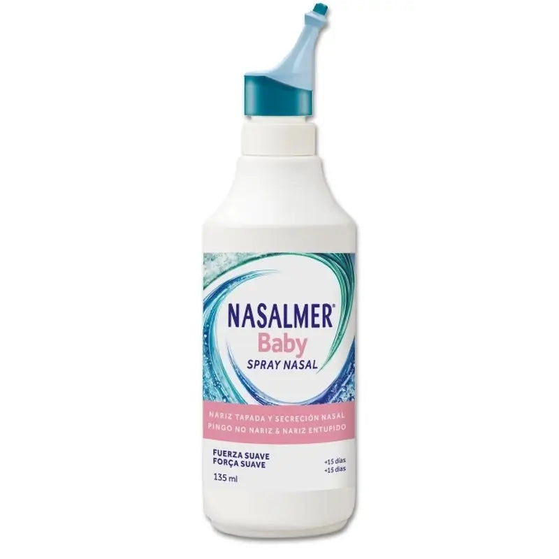 Nasalmer Bebé, Limpeza Nasal Suave com Água do Mar, 135 ml Spray