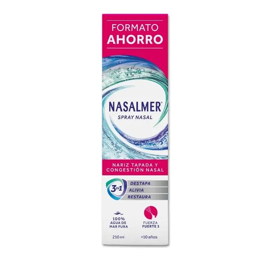 Nasalmer Forte, Descongestionamento Nasal e Limpeza Profunda, 210 Ml Spray