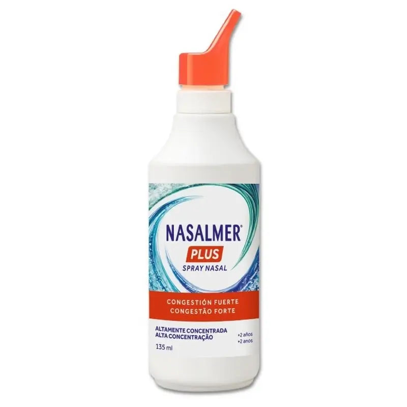 Nasalmer Plus, Descongestionamento Nasal e Alívio da Congestão Grave, 135 ml Spray