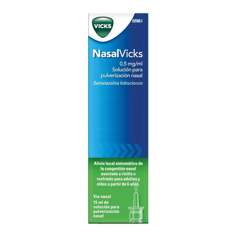 Nasalvicks Nebulizador Nasal 0,5 mg/ml, 15 ml