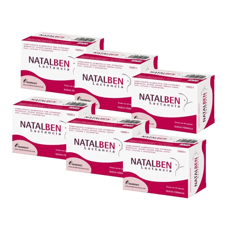 Natalben Lactation , 6 x 60 cápsulas