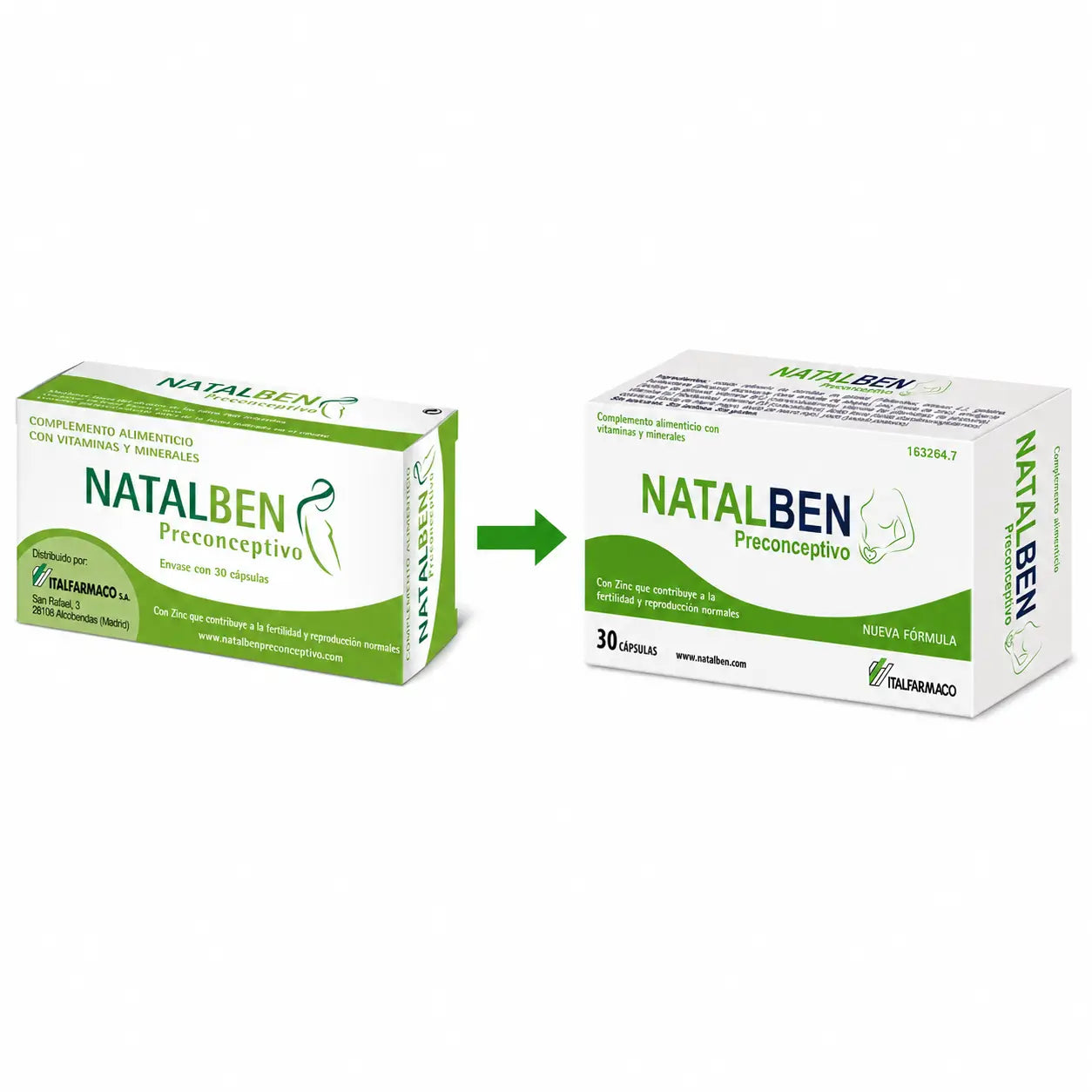 Natalben Preconceptive, 30 Cápsulas