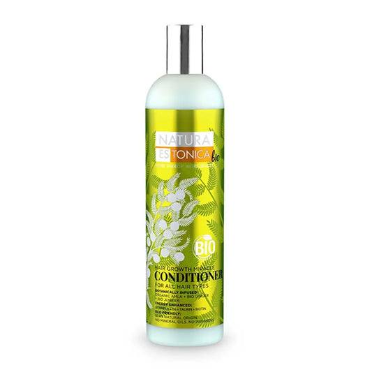 Natura Estonica Condicionador Para Todos os Tipos de Cabelo Milagre do Crescimento, 400 Ml
