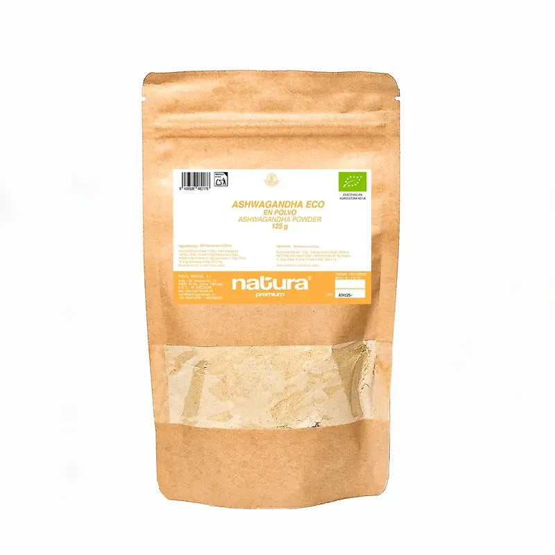 Natura Premium Ashwagandha em pó Eco , 125 gr