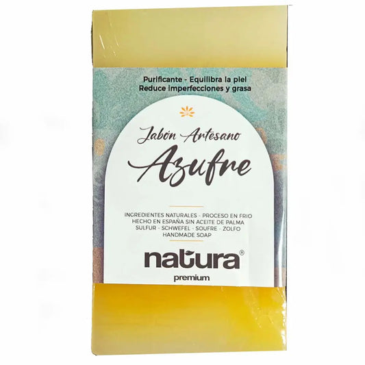 Natura Premium Sabonete Facial Artesanal Enxofre, 107,7 gr