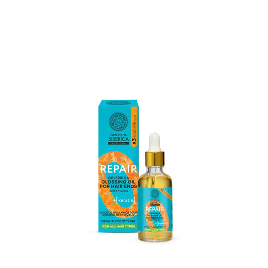 Natura Siberica Óleo Reparador de Brilho para Pontas de Cabelo, 50 Ml