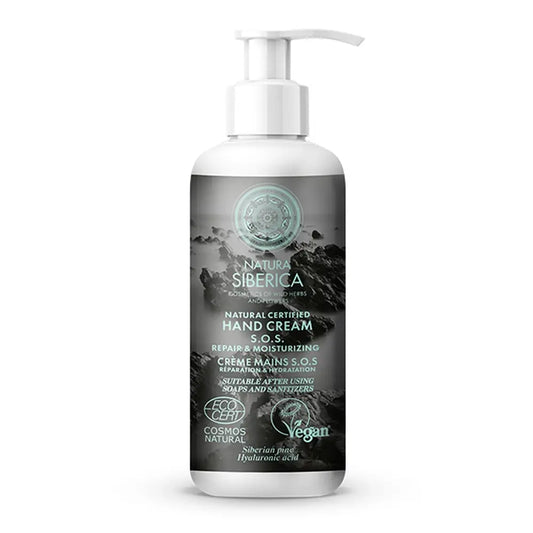 Natura Siberica Sos Creme de Mãos Reparador e Hidratante, 250 Ml