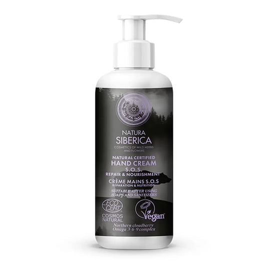 Natura Siberica Sos Creme de Mãos Reparador e Nutritivo, 250 Ml