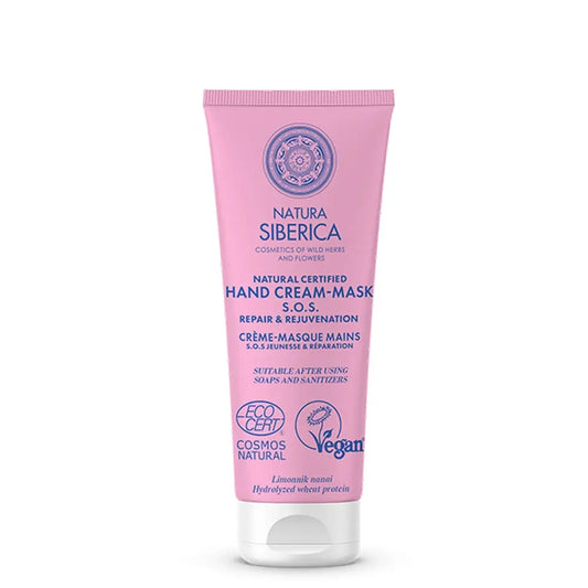Natura Siberica Sos Creme de Mãos Reparador e Rejuvenescedor, 75 Ml