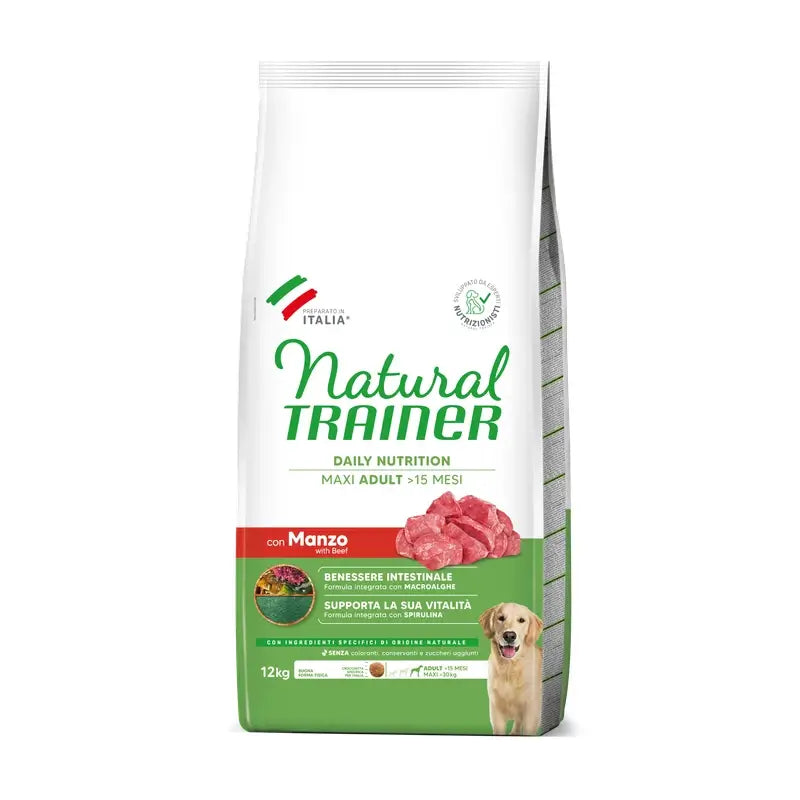 Treinador natural canino adulto maxi ternera 12kg