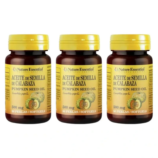 Nature Essential Pumpkin Seed Oil Pack 3 x 50 pérolas