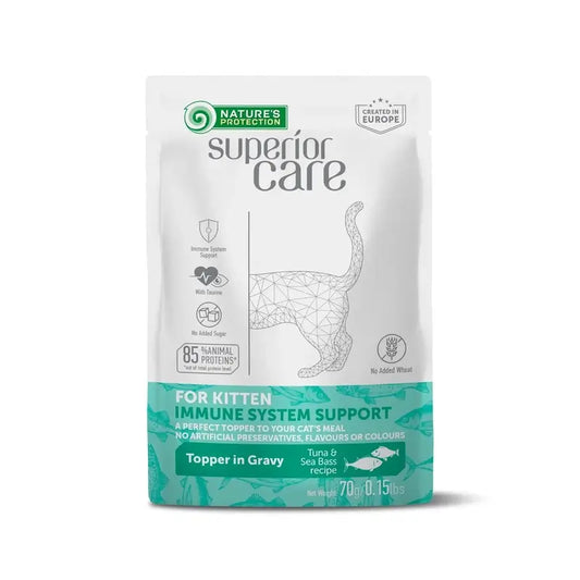 Natures Protection Detox Kitten Sistema imunitário Atum e Robalo 24X70Gr
