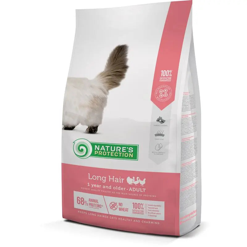 Natures Protection para Gatos de Pelo Longo, 2Kg