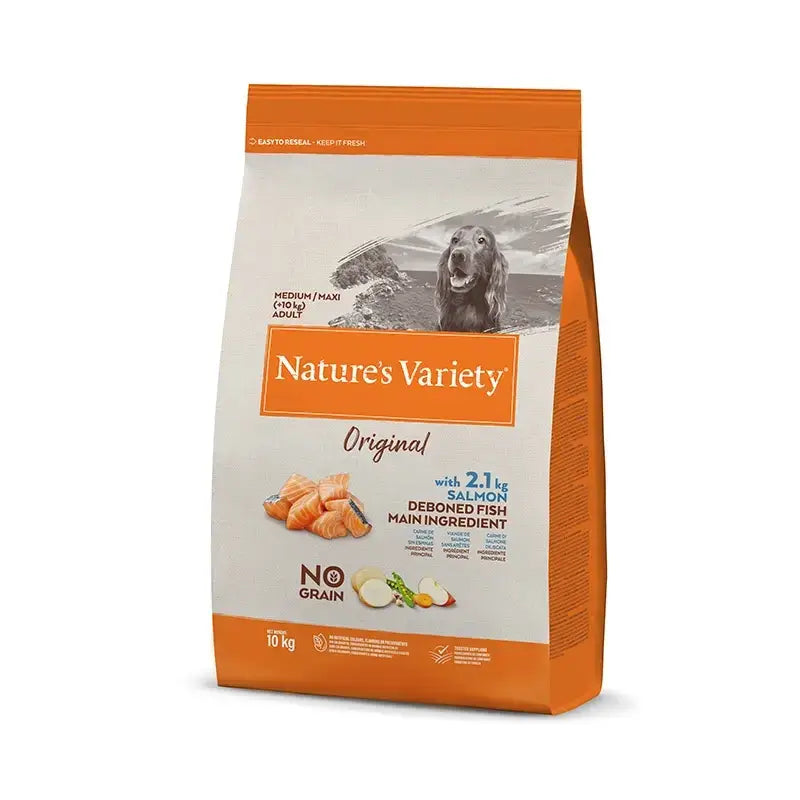 Variedade Natural Canina Adulto Original Med Max Salmão, 10 kg