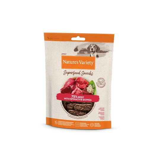 Nature'S Variety Canine Adult Snack Beef, 8 x 85 g, lanche de cão