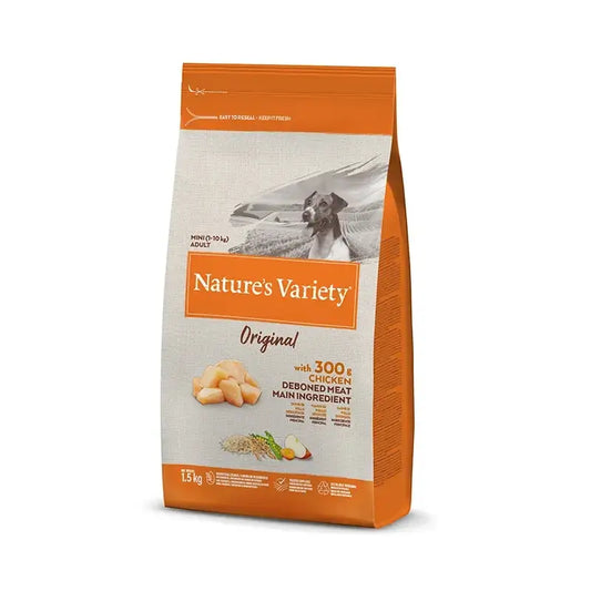 Nature'S Variety Canina Original Mini Galinha Adulta Original 1,5Kg, comida para cão