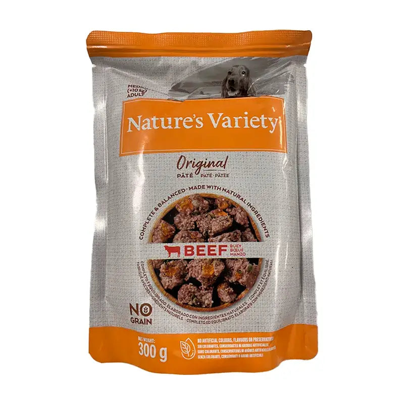 Nature'S Variety Canine Original Original Adult Pate Med Max Pack 4X300Gr, comida húmida para cão