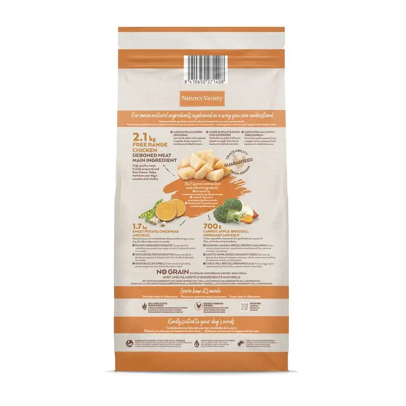 Variedade Natural Canina Selecionada Mini Campero de Galinha Adulta, 7 kg, comida para cão