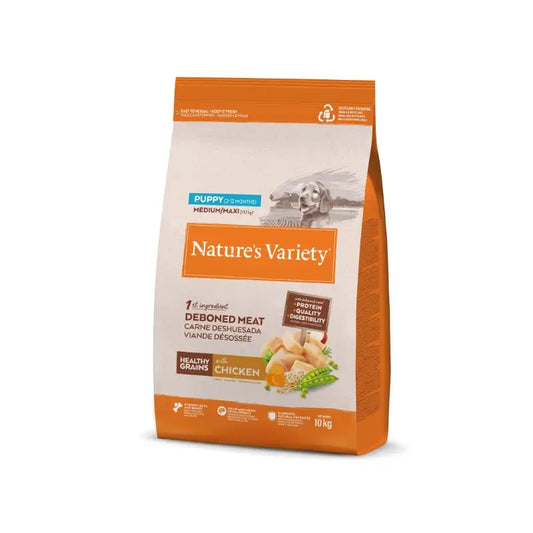 Nature'S Variety Cão Saudável Cachorro Médio Frango 10Kg