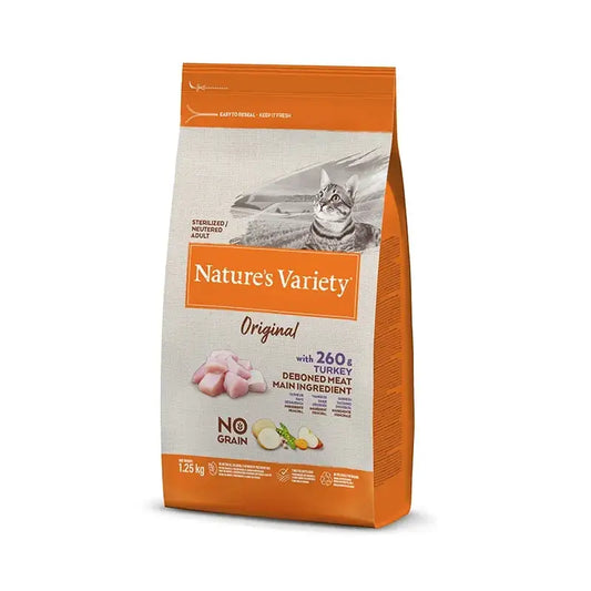 Variedade da natureza Felina adulta original Turquia esterilizada 1.25kg