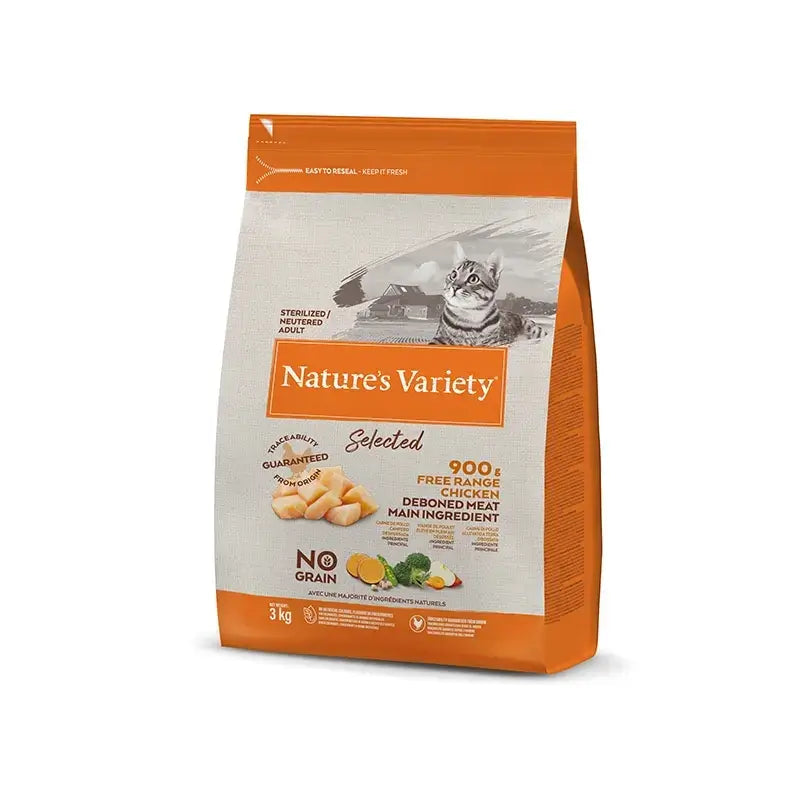 Variedade da natureza felina Frango Esterilizado Adulto 3kg