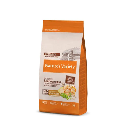 Nature'S Variety Feline Adult Steril Frango 7Kg.