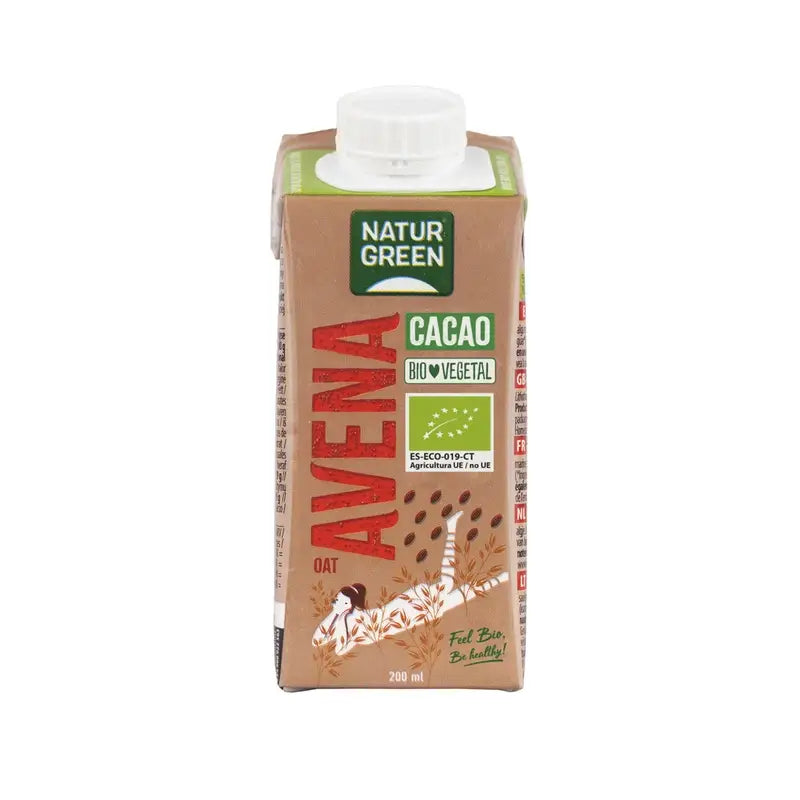 Bebida de Chocolate com Aveia Naturgreen, 200Ml