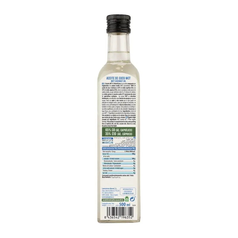 Naturgreen Óleo de Coco Mct Bio, 500 ml