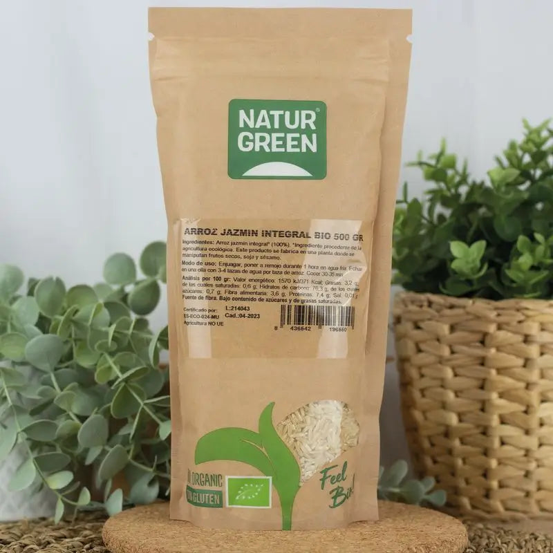 Naturgreen Arroz de jasmim castanho biológico, 500 g