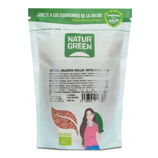 Naturgreen Arroz integral vermelho jasmim biológico, 500 g