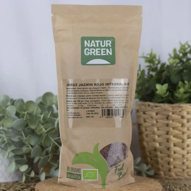 Naturgreen Arroz integral vermelho jasmim biológico, 500 g