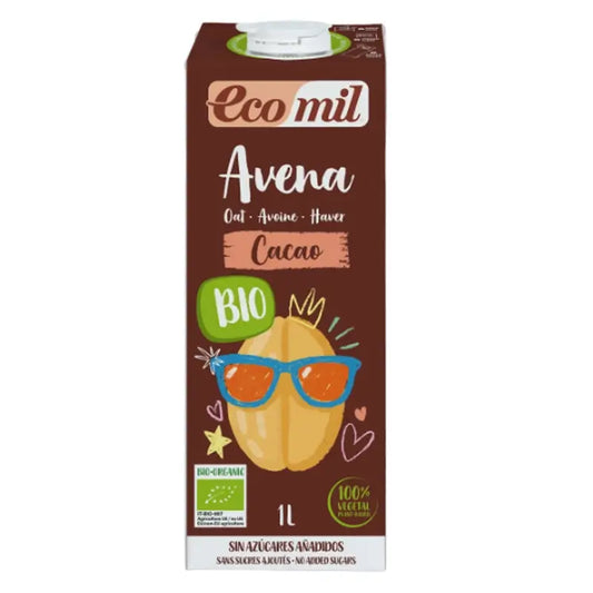 Ecomil Aveia/Avena Cacau Bio, 1 Litro