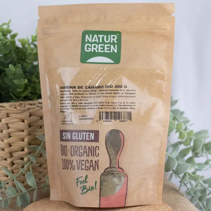 Farinha de Cânhamo Naturgreen, 300 g