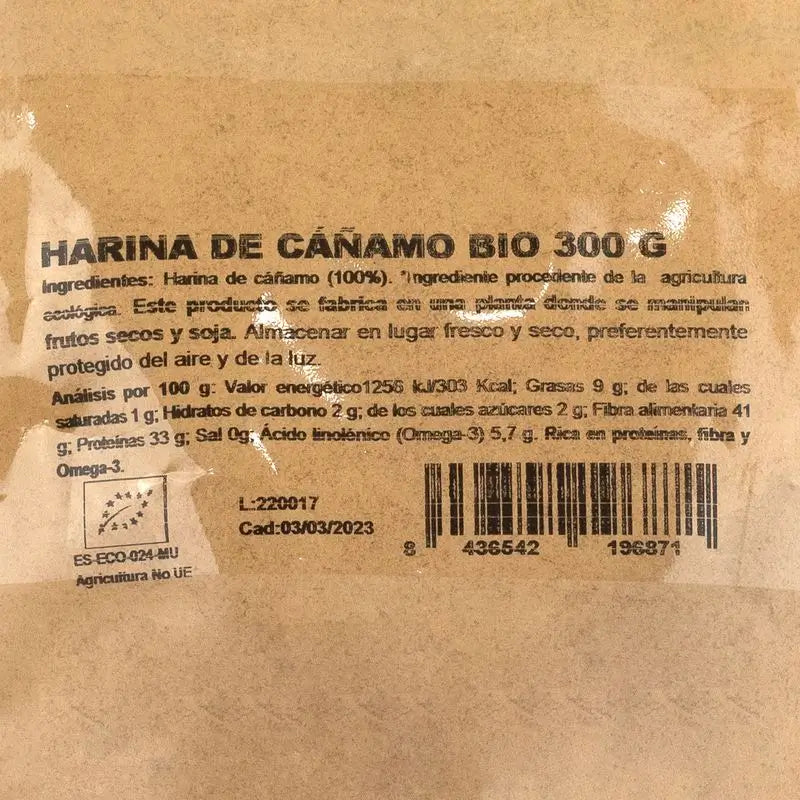 Farinha de Cânhamo Naturgreen, 300 g