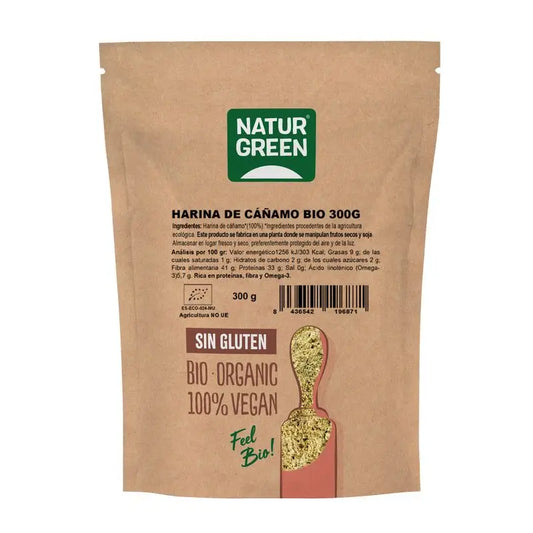 Farinha de Cânhamo Naturgreen, 300 g